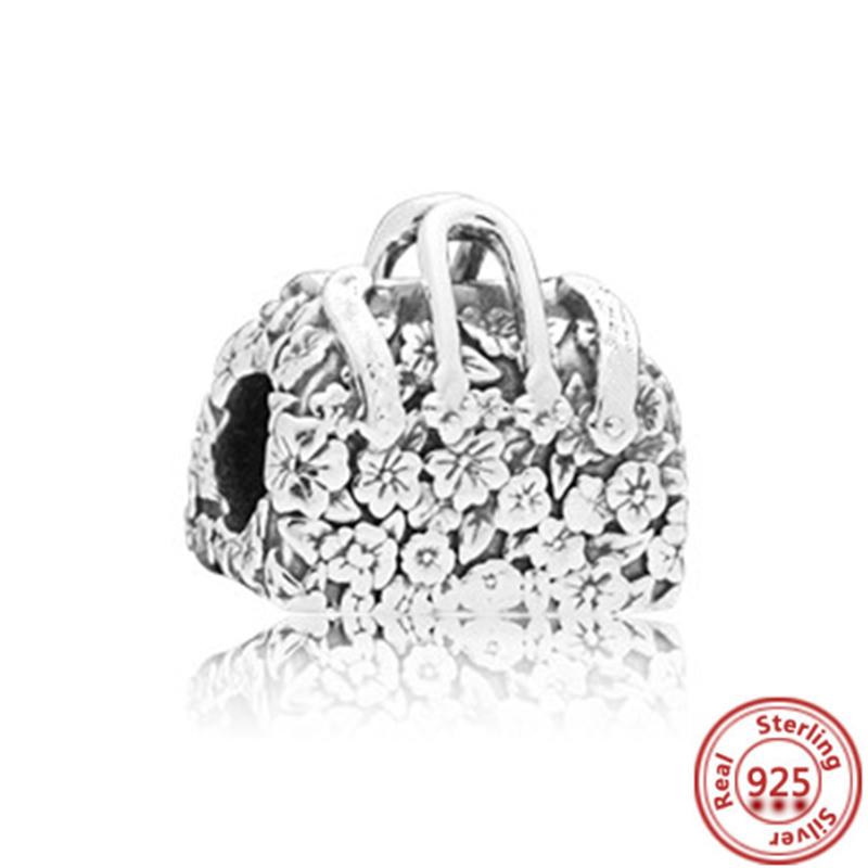 

Медь 925 пробы Сумка для покупок Чемодан Паспорт Сумка Фотокамера Любовь Путешествия Жизнь DIY Бусины Подходят для оригинального браслета с шармами Pantaro Циркон