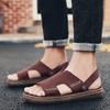 Large Size 46 Men Sandals Comfort Genuine Leather Sandals Summer Quality Beach Slippers Casual Footwear Outdoor Beach Shoes