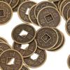 Feng Shui Coin Set 2cm Metal Luck Coins Collectible Ornament for Wallet Handbag Home Accessory