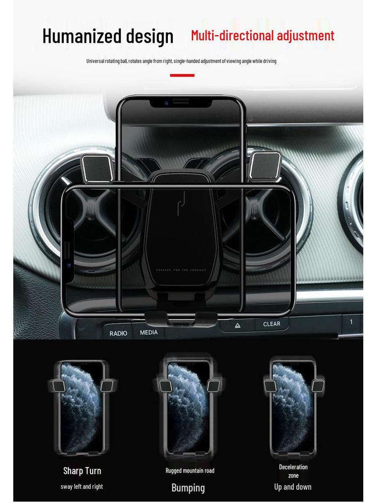 Wireless Charging Phone Holder for Mercedes-Benz 15-19 GLA/13-19 CLA, Navigation Compatible