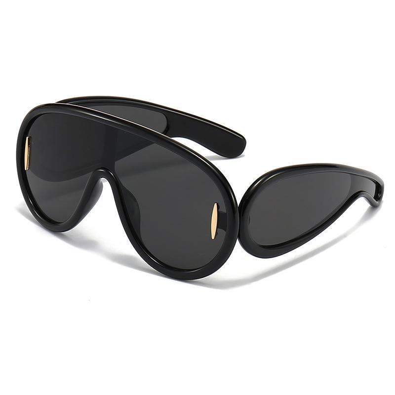 Y2K Vintage Oversized Pilot Sunglasses UV400 Fashion Mirror Shades Trendy Punk Cool Sun Glasses For Women Men