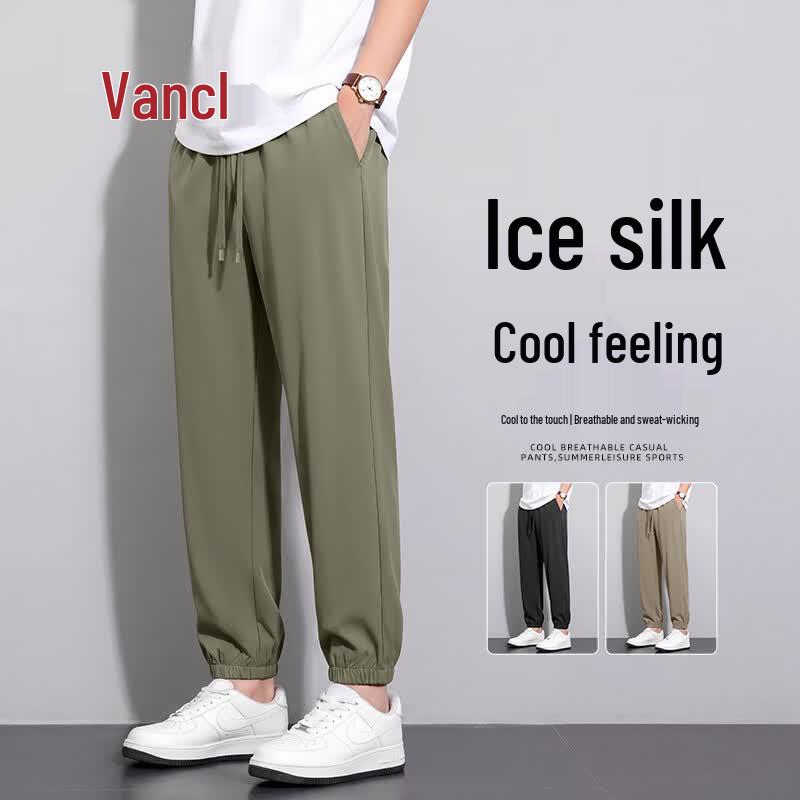 VANCL Men's Ice Silk Casual Jogger Pants