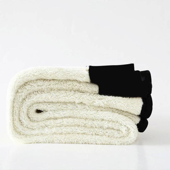 Autumn and Winter Thick Fleece Leggings with Cat Brown Leather Label Lamb Fleece Women's High Waisted Tight Warm Pants