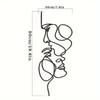 Handcrafted Wrought Iron Wall Art Metal Sculpture for Living Room Decor Restaurant Background