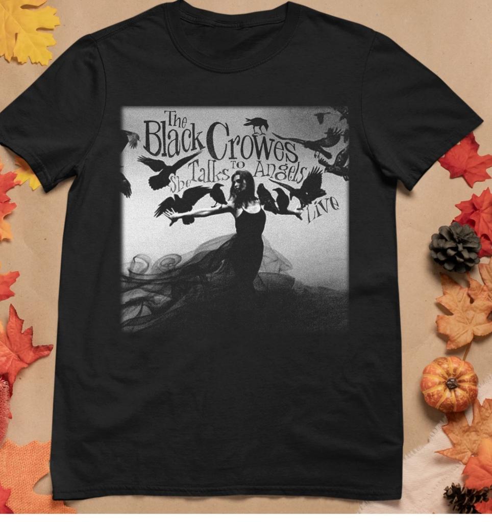 The Black Crowes She Talks to Angels T-Shirt Schwarz Alle Größen Unisex