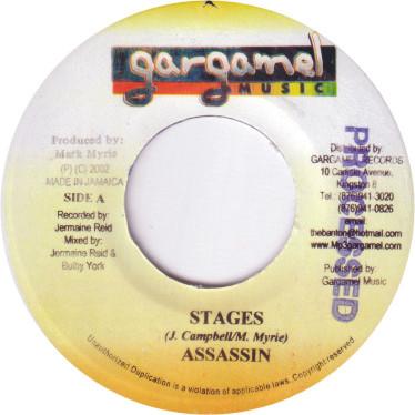 

7-дюймовая пластинка ASSASSIN - Stages НИКАКИХ Gargamel Music 2002 Ямайка Регги, Ска и Даб Б/У