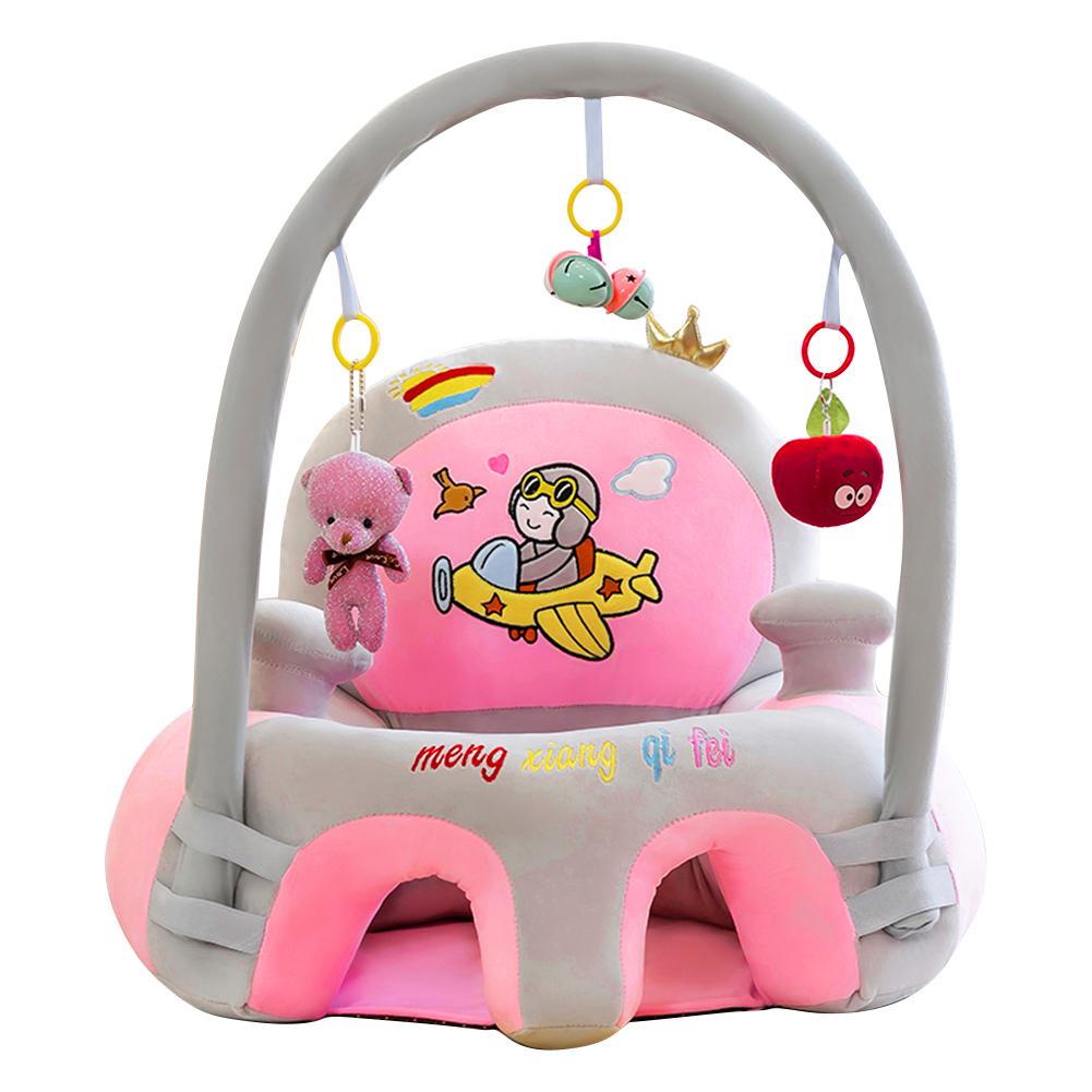 Ασφαλές Κάθισμα Φαγητού Μωρού Δέρμα Κινούμενα Σχέδια Βελούδο Εκμάθησης Καθίσματος Χωρίς Βαμβάκι