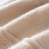 High Quality 100% Cashmere Knitted Hats Winter Warm Adult Women Beanie Fashion Solid Jacquard Hedging Caps