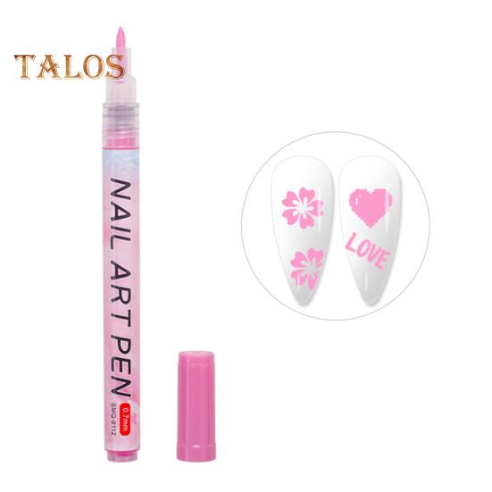 

Ручка для рисования ногтей, быстросохнущая ручка для рисования, безопасный компактный дизайн, ручка для рисования, принадлежности для ногтей розовый