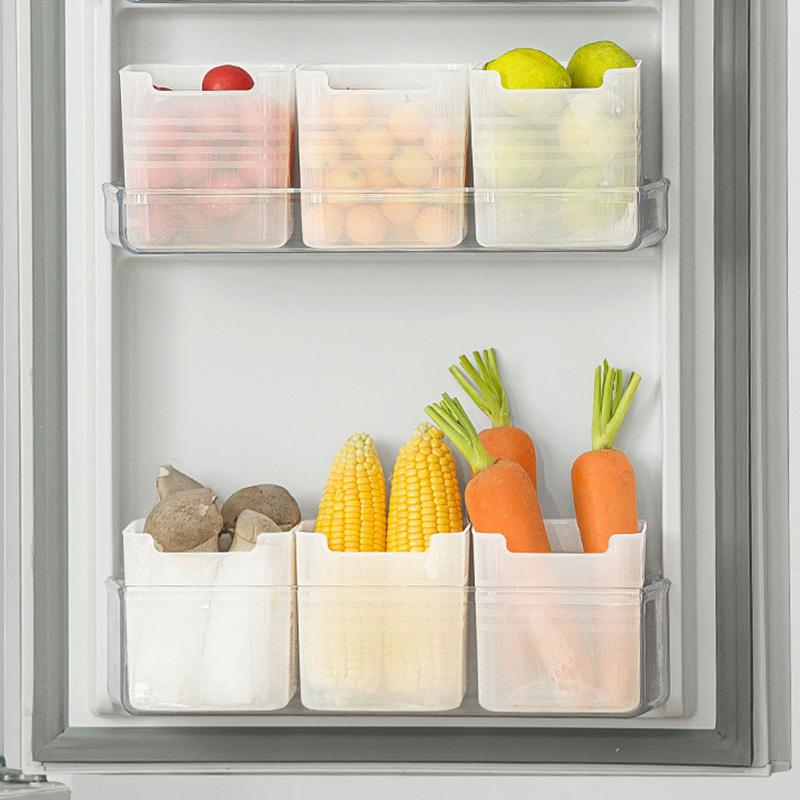 1/6/10/15pcs Multifunctional Refrigerator Storage Box Space-Saving Kitchen Organization Food Sorting Boxes for Fridge Door