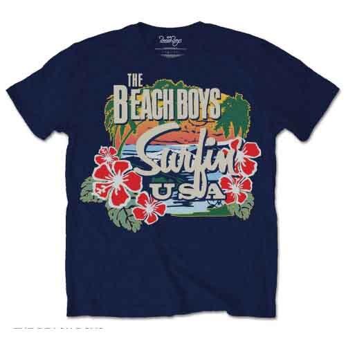 

The Beach Boys Surfin USA Tropical T-Shirt Blue New Unisex T-Shirt L