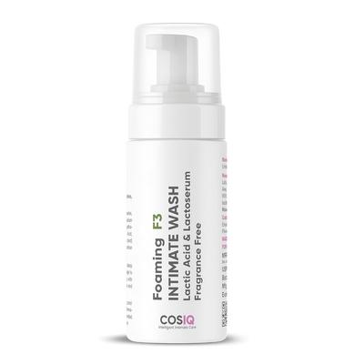 Cos-IQ Foaming F3 Intimate Wash 100ml For Daily Gentle Hygiene Cleaning And pH Balance Maintenance For All Skin Types