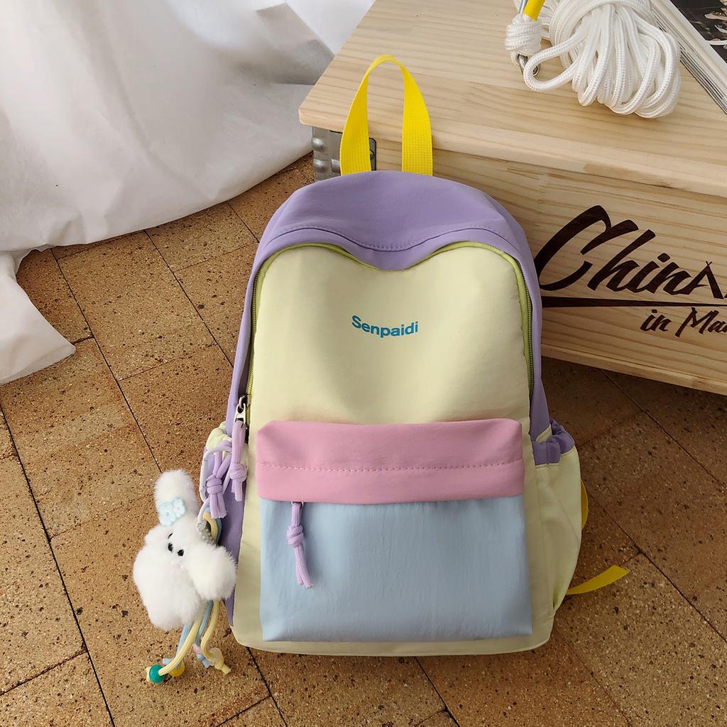 Schoolbag Niche Japanese Outdoor Light Backpack Female High School Student College Student Versatile School Bag Leisure Hiking Backpack