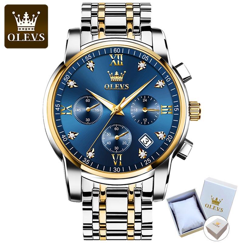 OLEVS 2858 With Gift Box Multifunctional Quartz Watch Business Waterproof Men'S Watch Men'S Watch