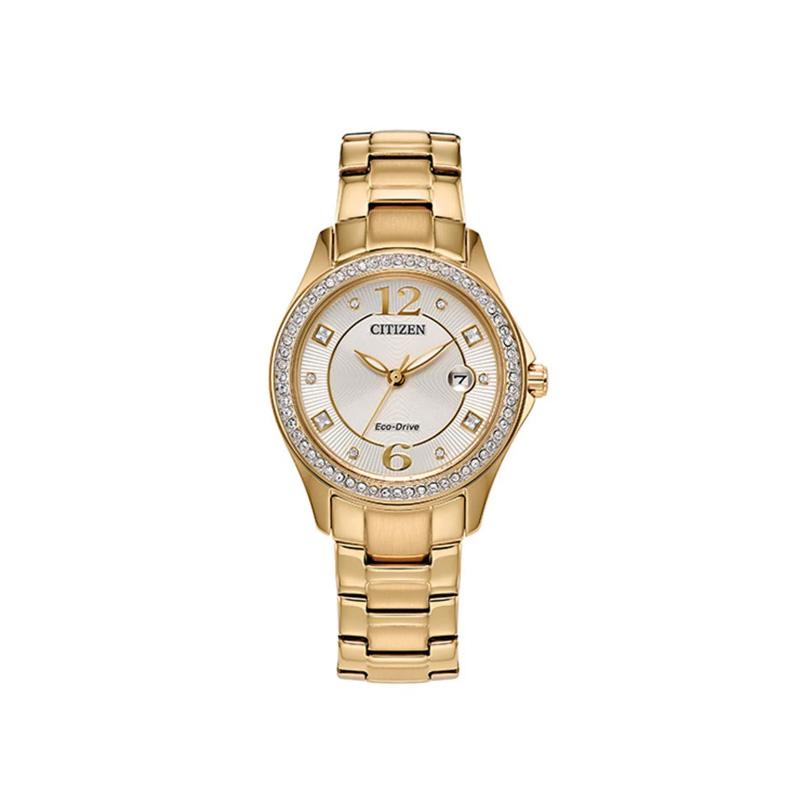 

CITIZEN Eco-Drive Series 50 Meters Waterproof Solar Quartz Steel Strap 30.5mm Women s Watch White Dial FE114779P білий