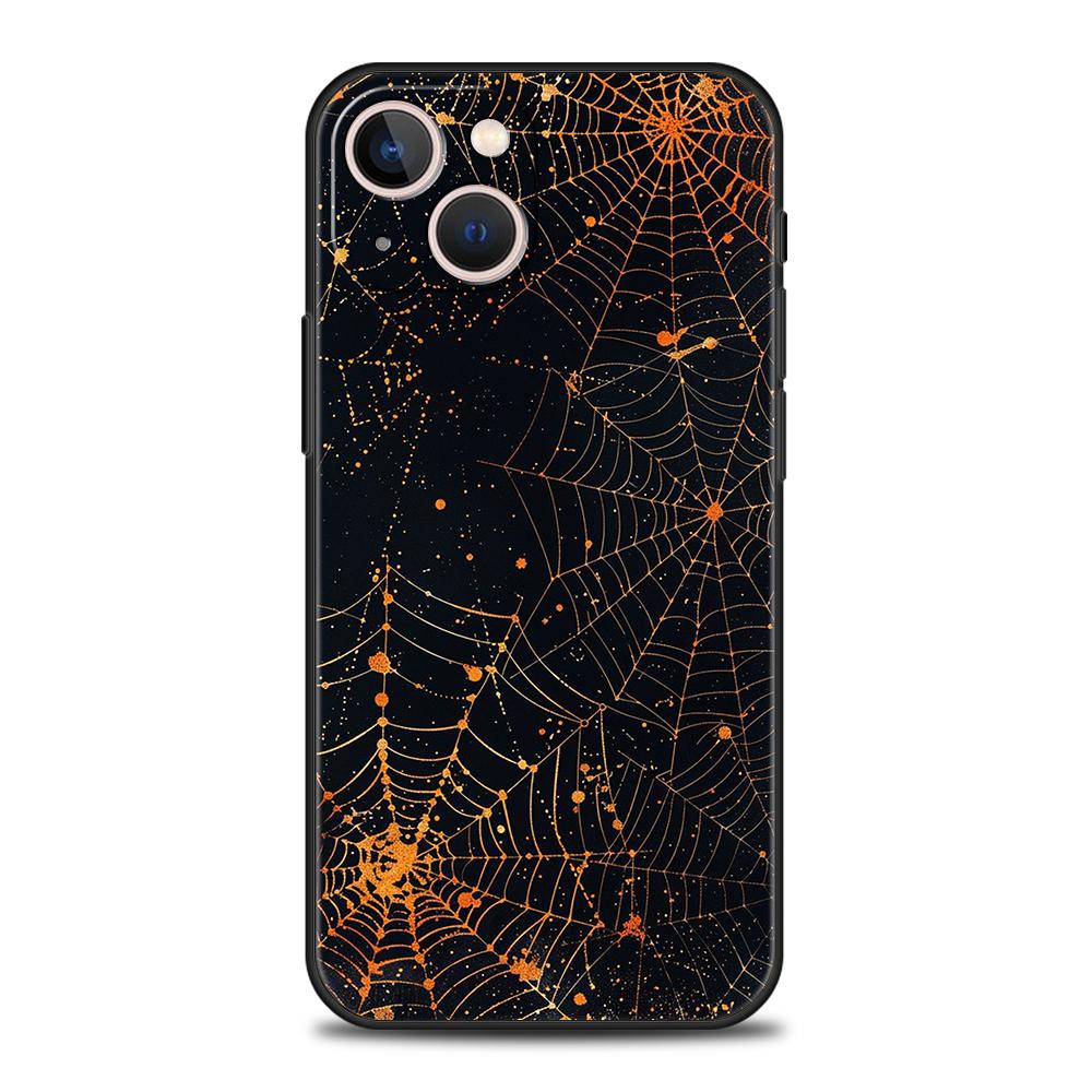 Phone Case Cover for iPhone 17 16 15 14 13 12 Pro Max 11 Pro Max 17 AIR Plus Shockproof Soft TPU Shell Spider Web Fundas Capas