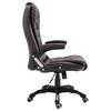 Office Chair Brown Faux Leather