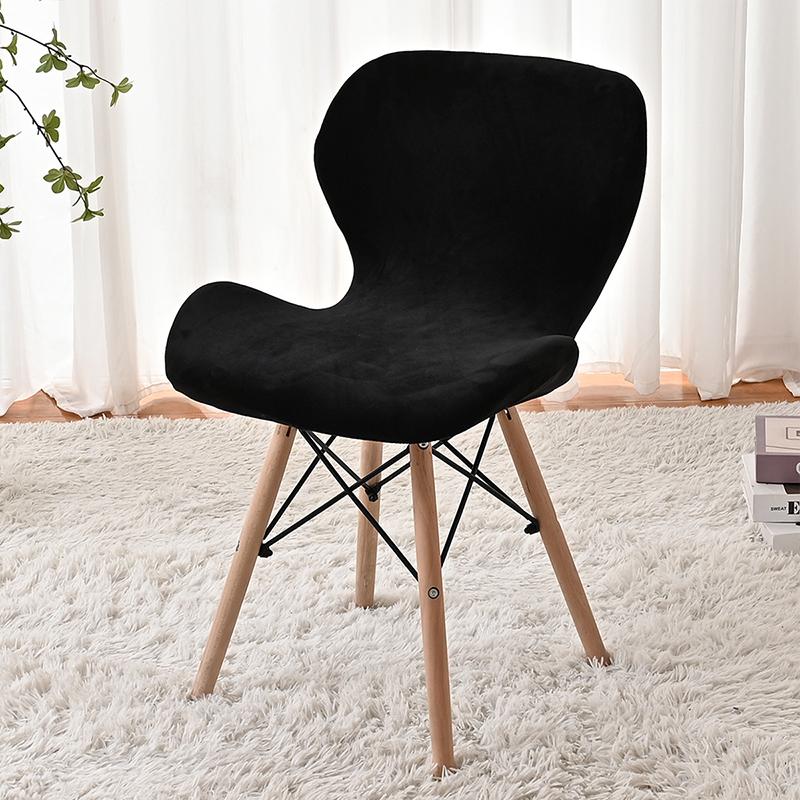 Velvet Butterfly Chair Cover Modern Simple Thickened Anti-Cat Scratching Chair Cover Bar Stool Case Dining Chair Decoration