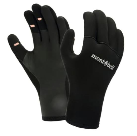 Montbell Climaprene Fishing Gloves, Unisex, Gray, #1126203 (L)