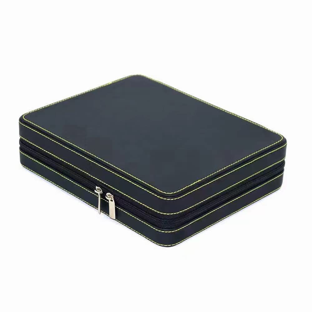 SANSREPONSE Jewelry Case Box Storage Jewelry Tray Portable Zippered Display Tray PU Leather Jewelry Box Accessory Earrings Necklace Ring Holder Holder