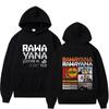 Rawayana Tour Print Hoodie Herren Damen Hip-Hop Pullover Langarm Locker Lässig Sweatshirts Oberteile