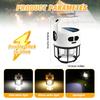 Solar Led Light Outdoor Camping Waterproof Tent Lamp Emergency USB Charging Night Lights with Solar Panel and Hidden Hook