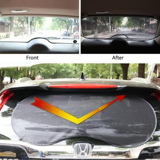 Car Rear Window Sunshade Sun Shade Cover Visor Auto Mesh Shield UV Block Protect