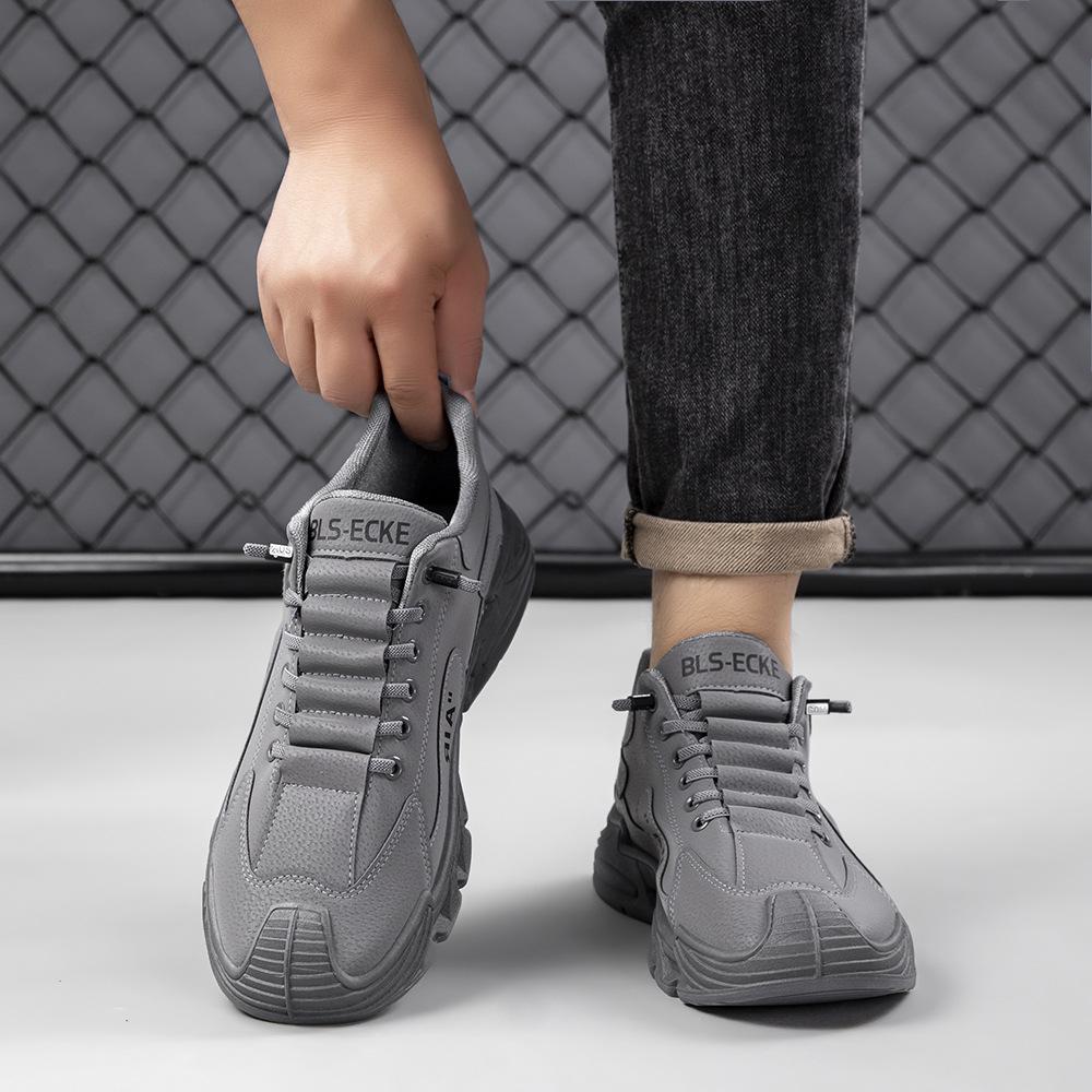 Men's Anti-Slip Work Boots for Fall Outdoor Use Leather-wear-resistant Plus-size Casual Shoes Waterproof Fashionable Sneakers