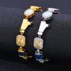 Hip Hop Colored Gemstone Bracelet Women'S Jewelry High-End Zircon Men'S Bracelet