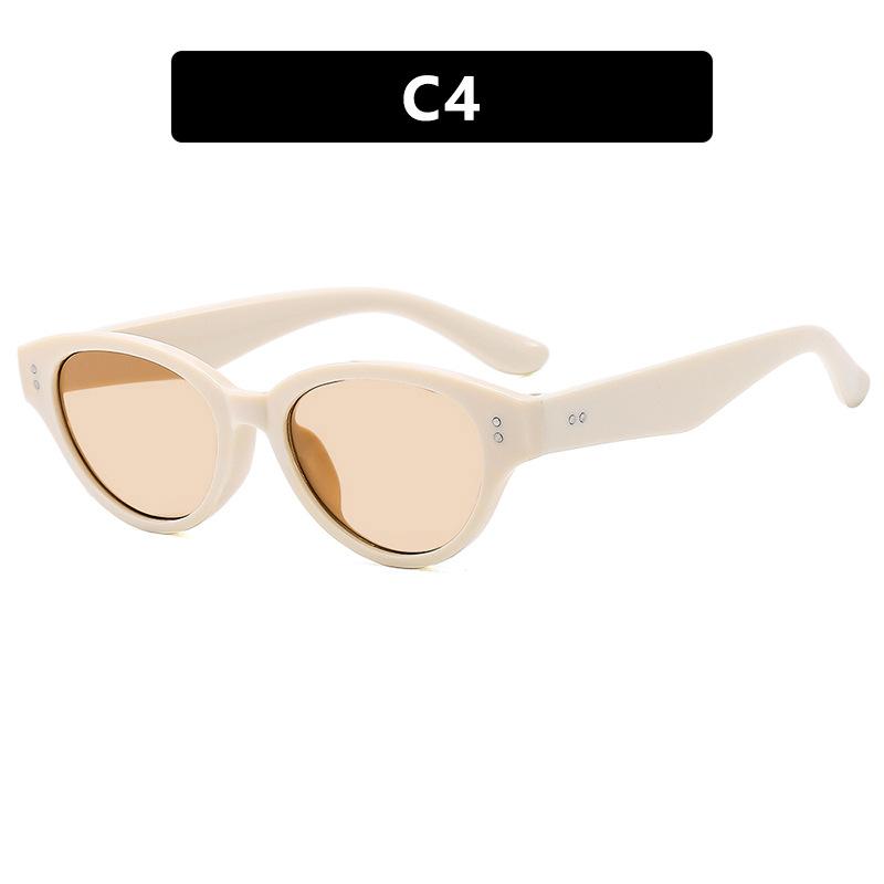 Fashion Cat Eye Sunglasses Women'S Luxury Brand Small Oval Sun Glasses Women Goggle Trends Rectangle Eyewear Uv400 Glasses