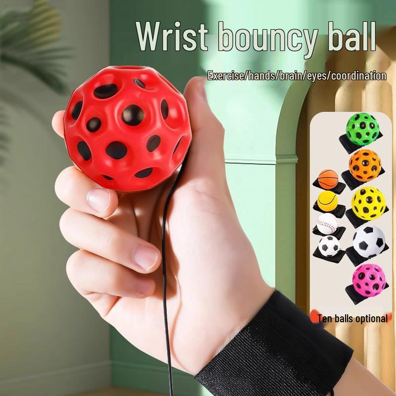 Wysokoelastyczna piłka na nadgarstek: Kamień Księżycowy Siła Reakcji Zabawka PU do Ćwiczeń dla Dzieci