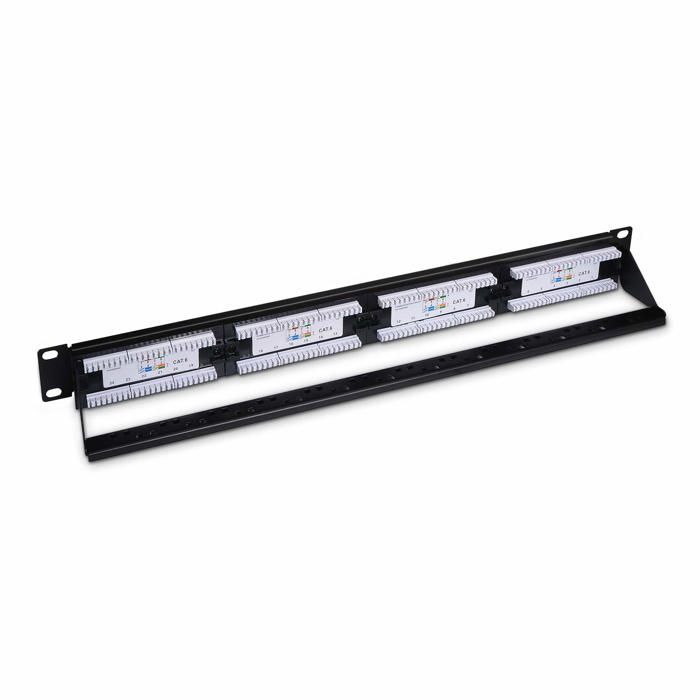 Panneau De Brassage - AISENS - A141-0308 - 24 Ports RJ45 - CAT.6 UTP - Noir