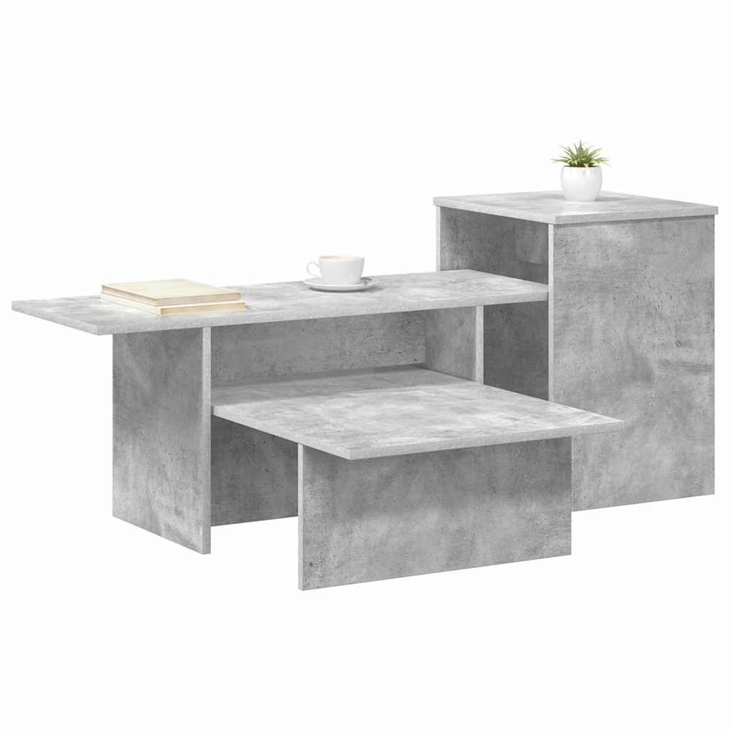 Console Table Concrete Grey 91.5 x 35 x 38.5 cm Particleboard