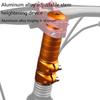 1Pc Bike Stem Fork Bicycle Handlebar Extension Riser Rise Up Bicycle Adapter Durable Power Mountain Cycling Part 120Mm