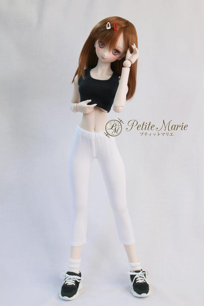 [Petite Marie] 13 DD Compatible 78 Length Leggings White Tights Fitness Pants Leggings Daily Pants Casual Pants 60cm Doll BJD Doll Clothes [Petite