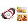 HengKe 12-Blade Apple Slicer and Corer with Ultra-Sharp Stainless Steel Blades and Ergonomic Plastic Handle, 3-in-1 Apple Slicer, Potato Slicer Cutter