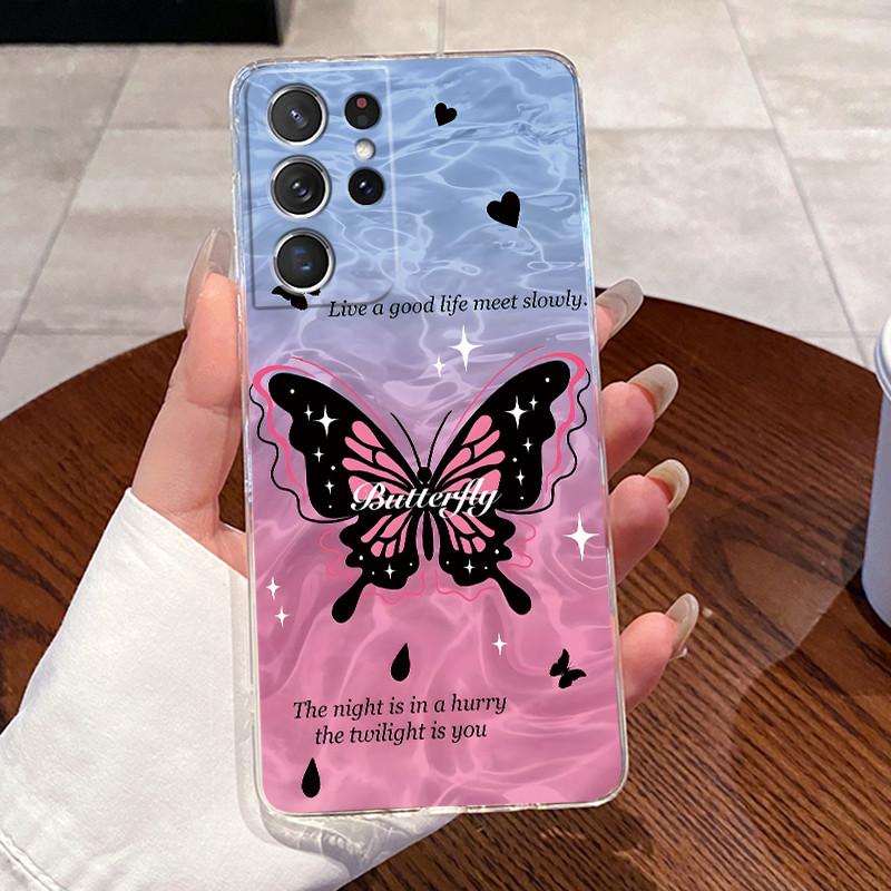 For Samsung Galaxy S21 Ultra Shell Samsung S21 FE Cases Soft TPU Back Cover For Samsung S21 Plus S21+ Capa Rabbit Cat Phone Case