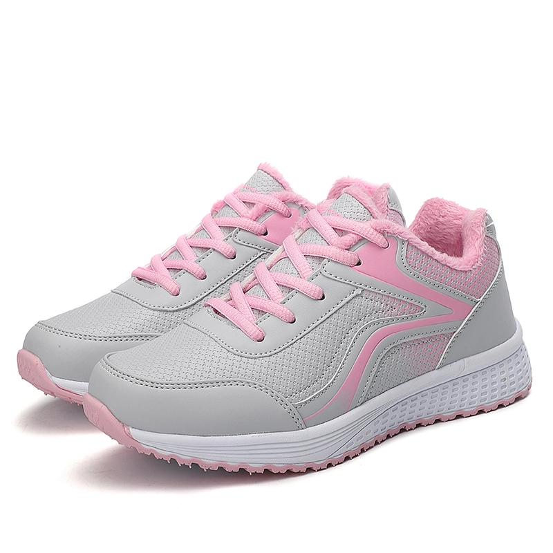 Mote Kvinners Sneakers Sko Mote Kvinners Vulkaniserte Sko Høy Kvalitet Flats Sko Kvinners Gåsko Blatform Pluss Størrelse Zapatillas Mujer