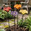Harz Blume Gartenstab Bienen Tränke Hof Kunststab Outdoor Dekoration Bestäuber Wasserspender für Bienen Schmetterlinge Weg Blumenbeet Dekoration