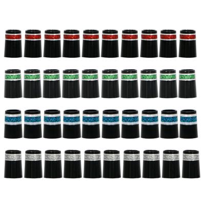 10Pcs Black Tip Size 0.370 Golf Ferrule Golf Club Shafts Accessory 20x13.8x9.3mm