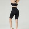 High Waist Peach Enhancing Yoga Shorts: Nude, No-Seam, European & American Style
