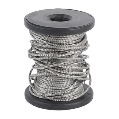 Multipurpose Stainless Steel Wire Cable 50M Length Outdoor Hanging Rope For Heavy Lifting And Plant Training