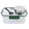 Salad Container with Dressing Compartment ABS Reusable Leakproof Portable Salad Lunch Box Food Storage Container for School  