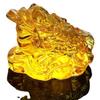 Crafts Office Decoration Golden Toad Ornament Crystal Golden Toad Feng Shui Toad Tabletop Ornaments