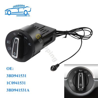 Für VW Jetta Bora Golf MK4 Passat B5 Käfer T5 Polo 9N Sharan Lupo Scheinwerferschalter Lichtschalter Zubehör 3BD941531