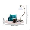 Dollhouse Furniture Set,1/12 Sofa Floor Lamp Coffee Table and Carpet Creative Simulation Kids Gift