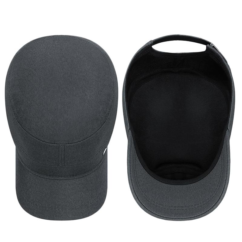 Spring Autumn Outdoor Flat Top Cap Middle-Aged and Elderly Sun Hat Solid Color Cap