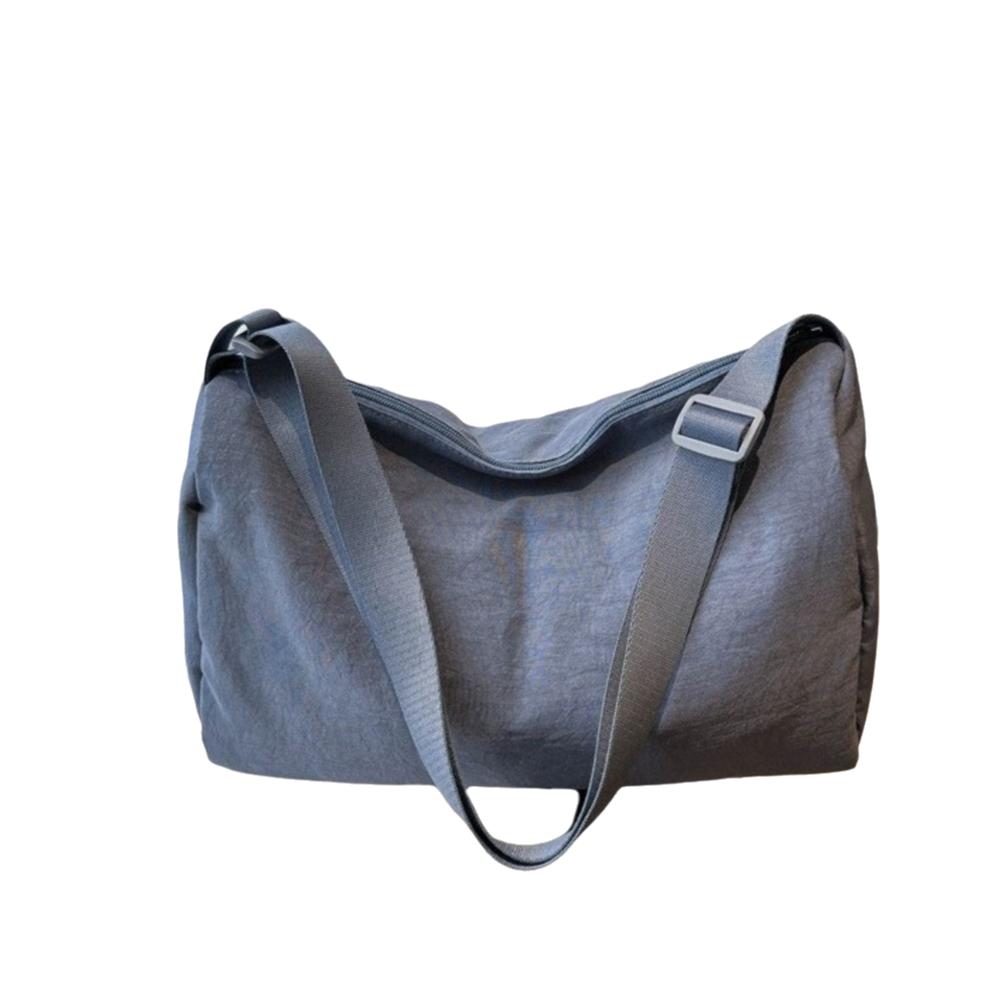 

Solid Color Simple Crossbody Bag Large Capacity Canvas Pillow Bag Versatile Shoulder Bag Student