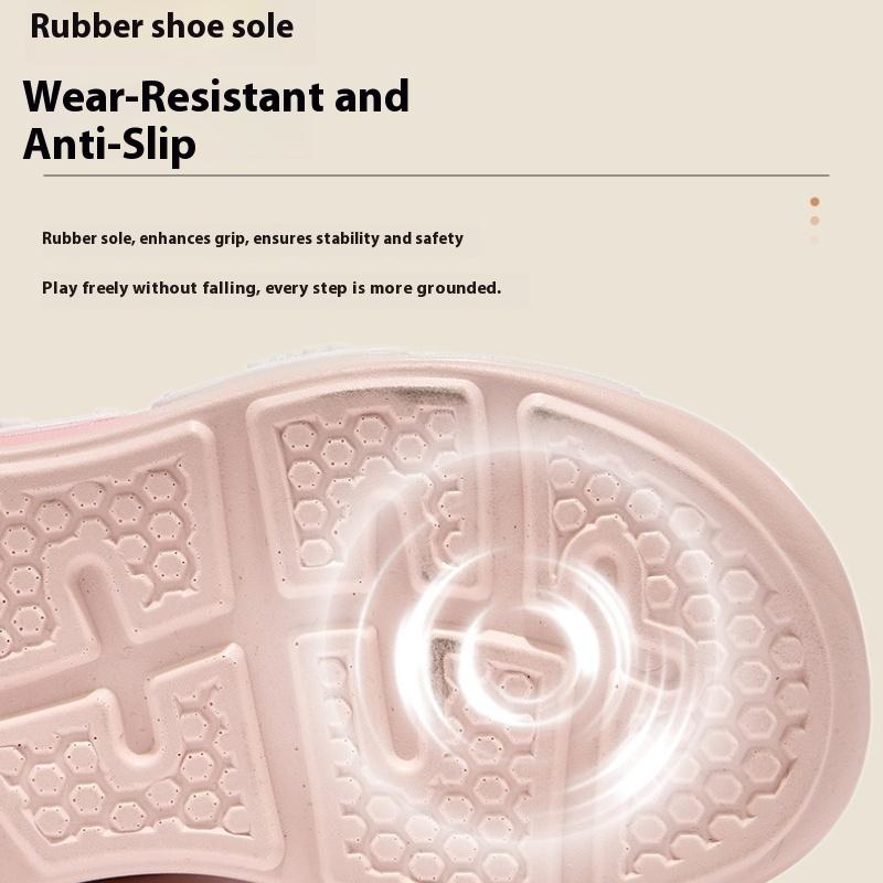 New Summer Girls' Closed Toe Rotating Button Beach Soft Sole Refreshing Sandals