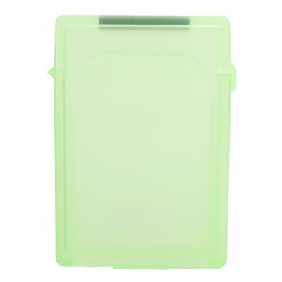 2,5-Zoll Festplattenaufbewahrungsbox ABS-Material HDD SSD Staubdicht und Antistatisch Schutzhülle(Grün )